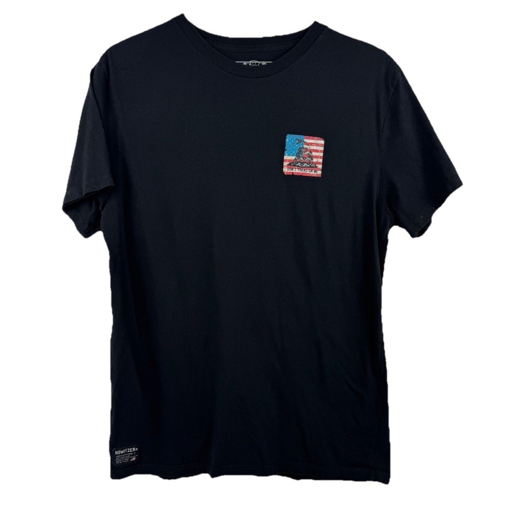 Howitzer Style Men's T-Shirt Coiled Freedom Military Don't Tread On Me Size XL‎